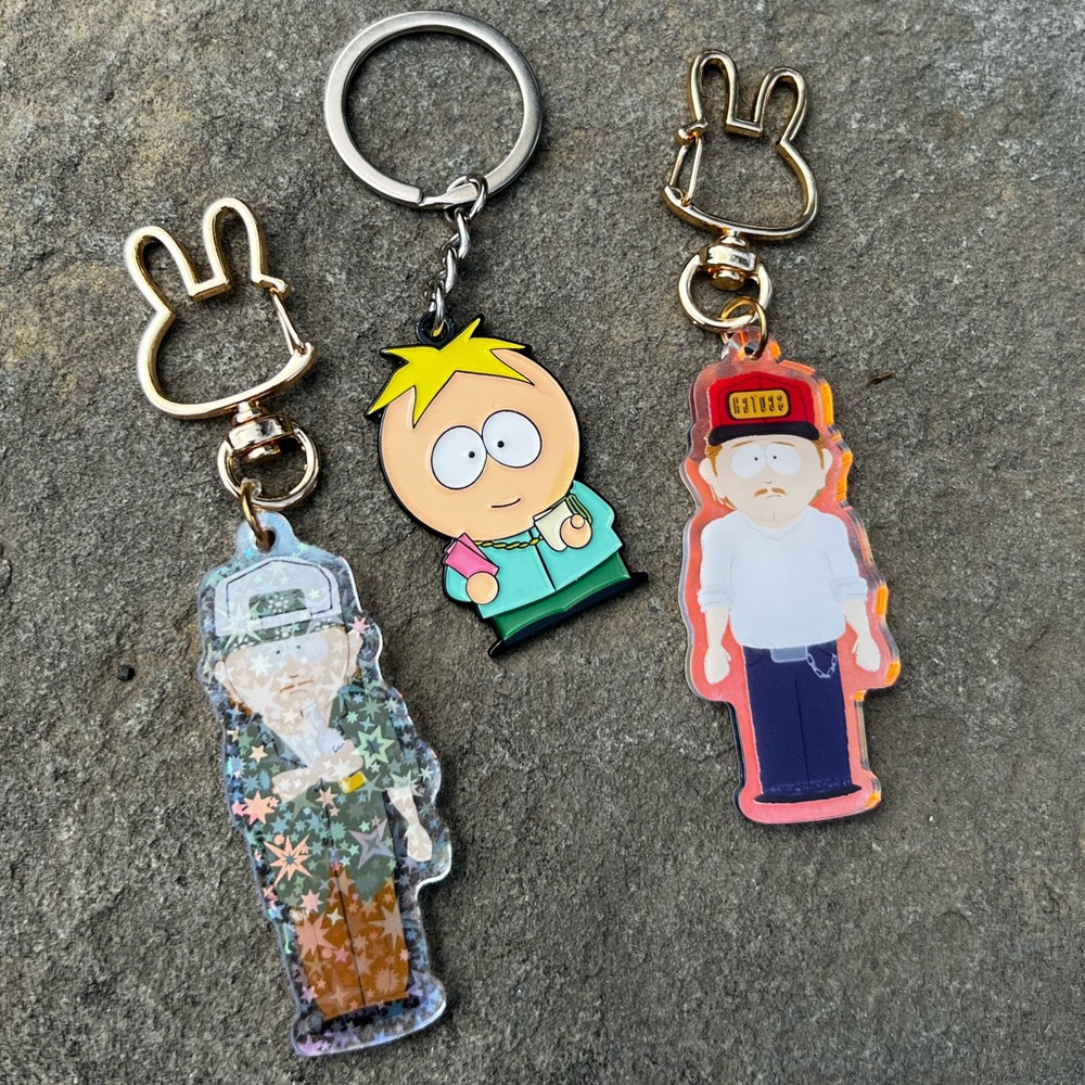 Zen Monkey Studios x South Park Butters Bottom B & Stuart McCormick Keychain Lot